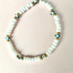 COPY - Bracelet-White-Evil Eye